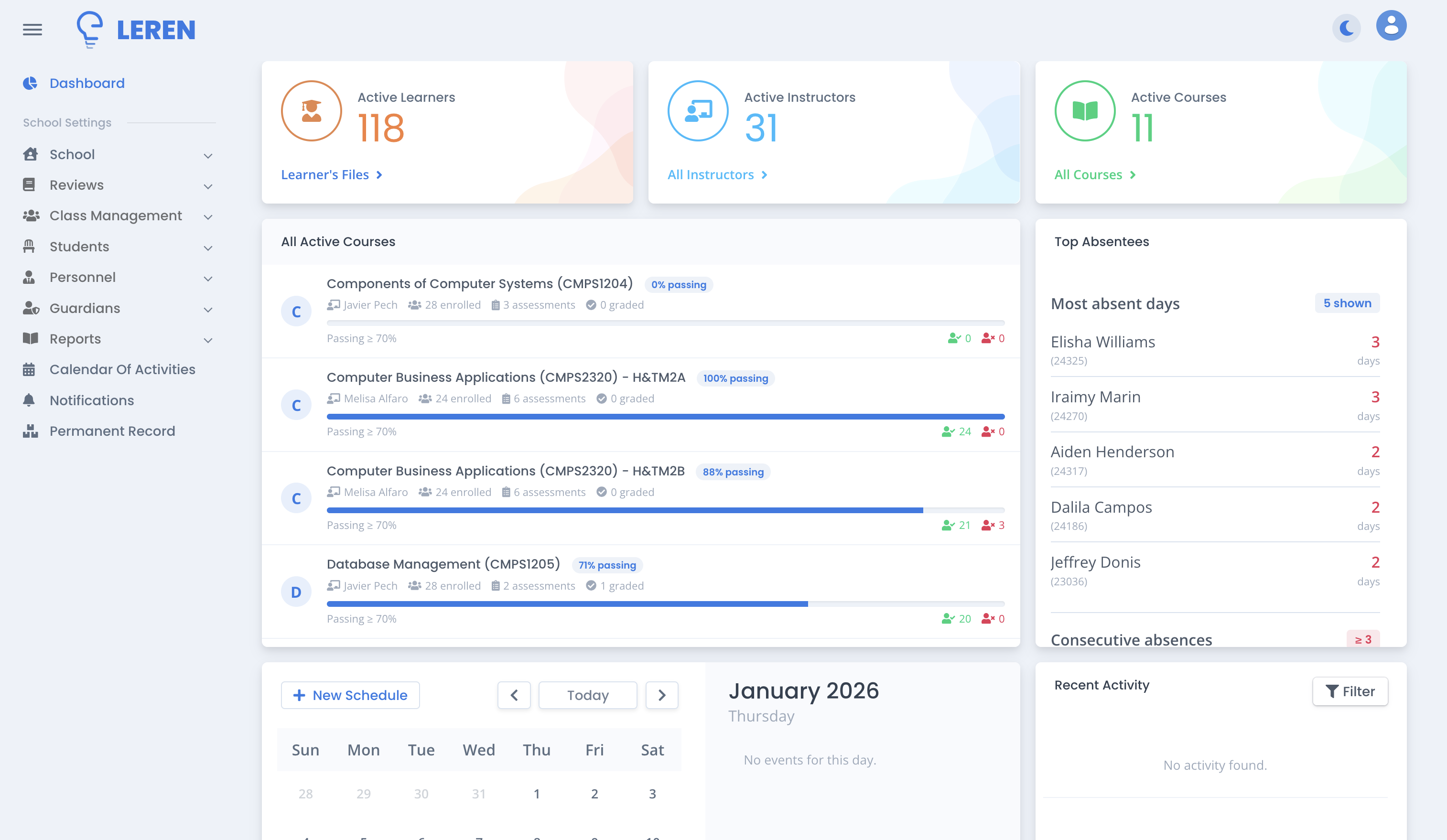 LEREN Dashboard